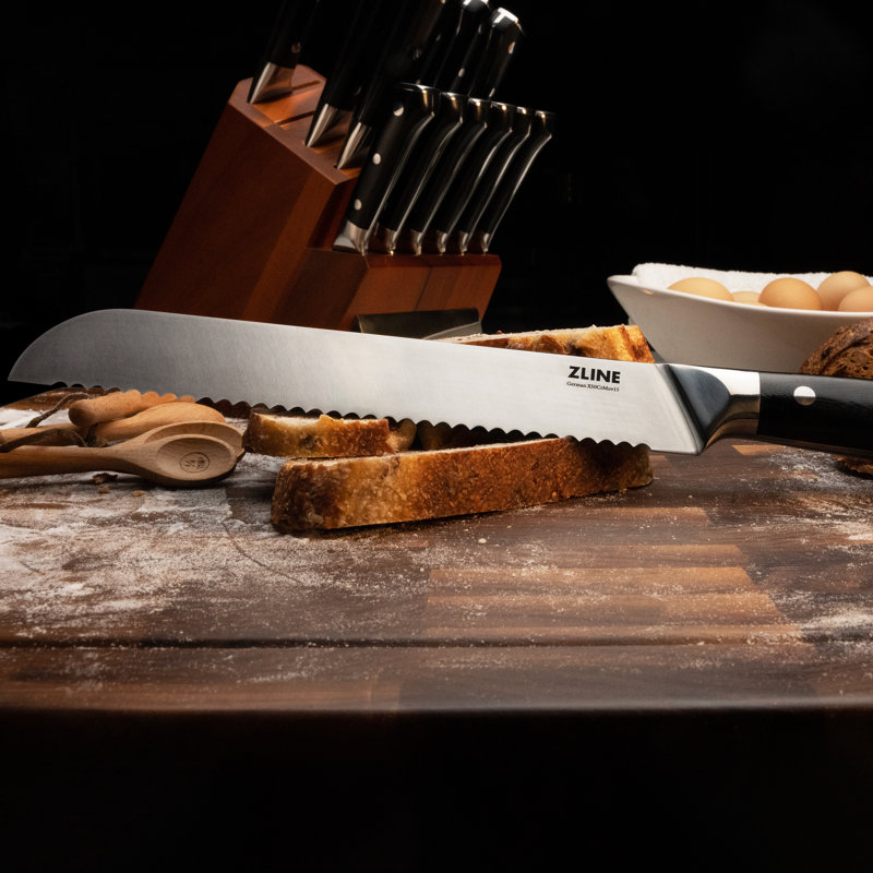 ZLINE 15-Piece Professional German Steel Kitchen Knife Block Set