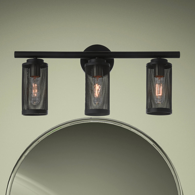 Emilia 3 - Light Dimmable Vanity Light, Black