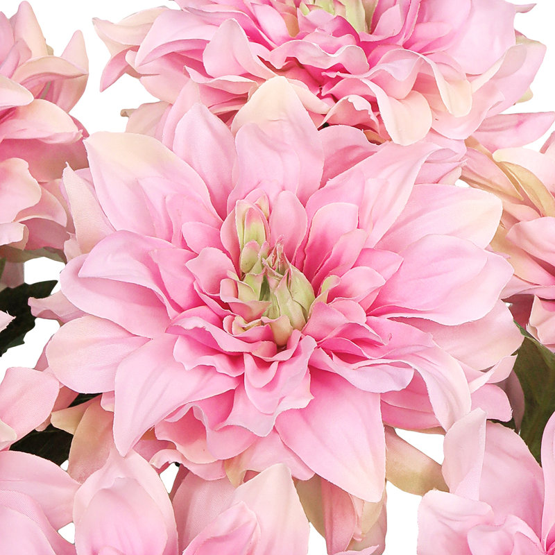 Bouquet de tiges de dahlia artificielles, Rose