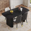 Ensemble de table et de chaises luxueux en bois aggloméré, spacieux et élégant pour un décor moderne-975412974-975412963