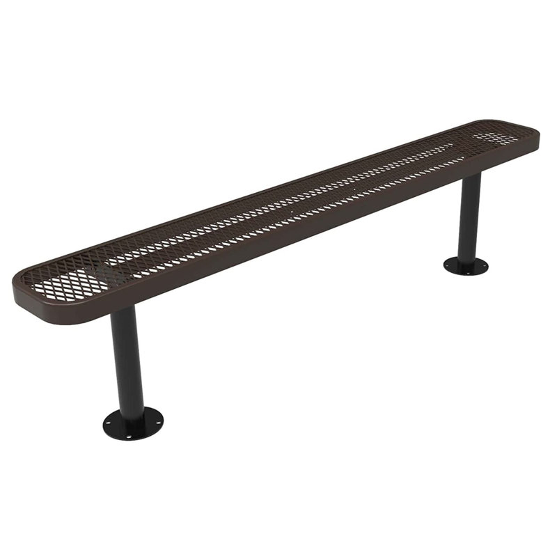 Banc de parc en plastique Myran, Brun