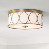 Heywood Cotton / Cotton Blend Flush Mount