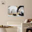 Art abstrait noir et blanc sur toile, "Autre dimension" par Art Remedy-104433989-104433983