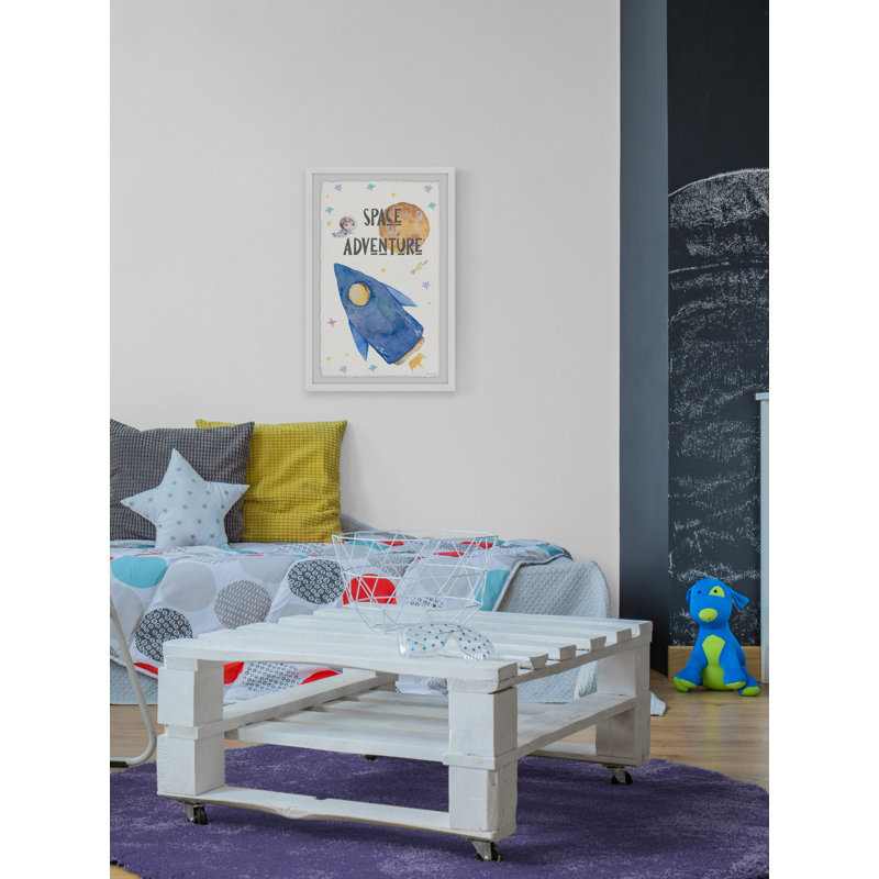 Vickery Space Adventure - Single Picture Frame Painting, 45cm H x 38cm W