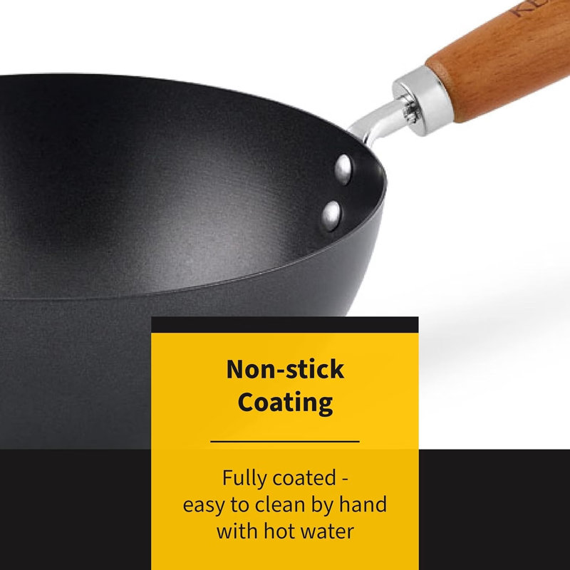 Ken Hom Carbon Steel, 31" H x 50" W x 31" D