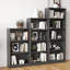 Bibliothèque autoportante à 3 tablettes en bois réglables pour bureau à domicile, 3 couches-122821706