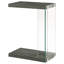Table d'appoint en bois d'ingénierie gris Sampson
