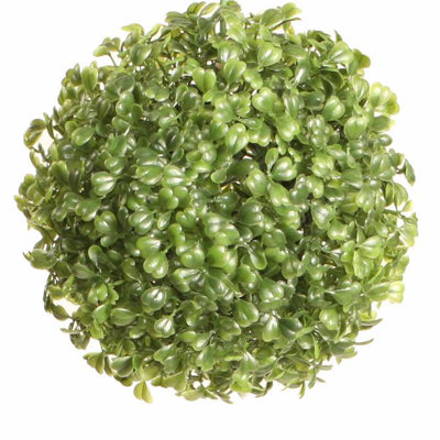 Two Tone Green Artificial Boxwood Topiary Garden Sphere