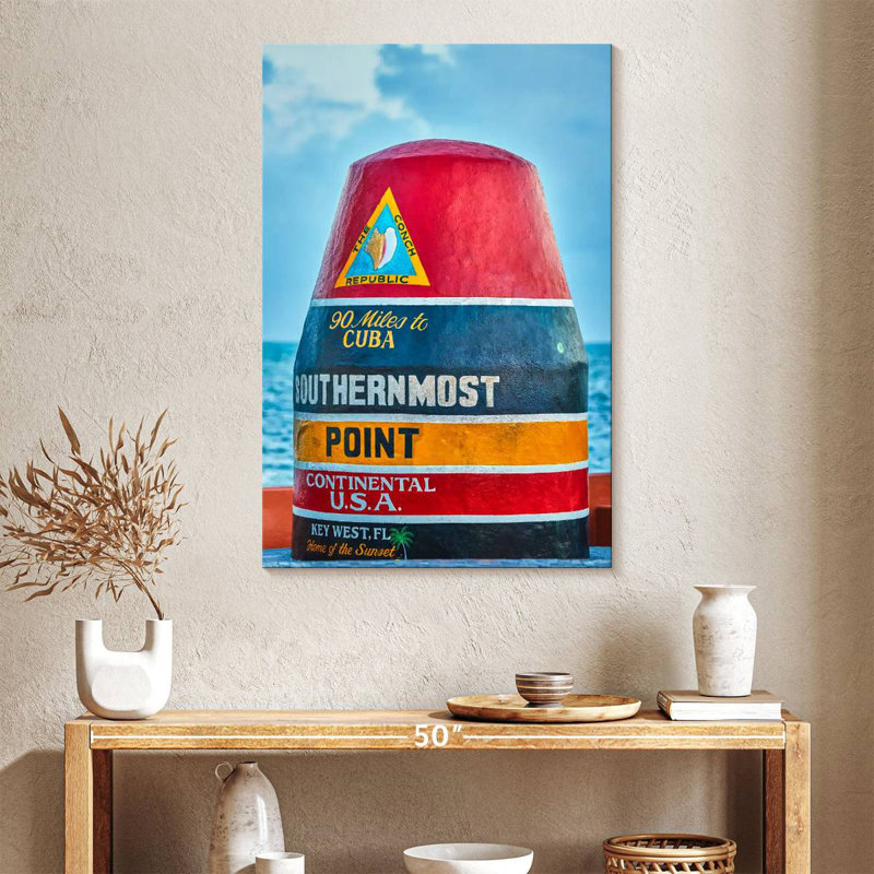 Southernmost Point Key West, 39" H x 26" W