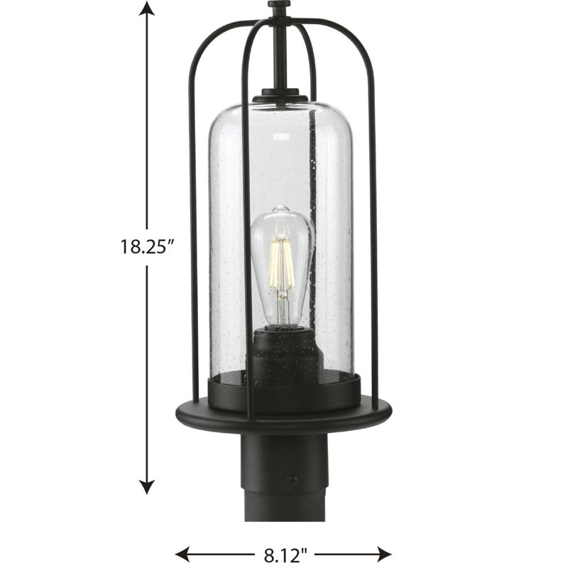 Tête de lanterne câblée 1 lumière H 18,25 po Holmquist