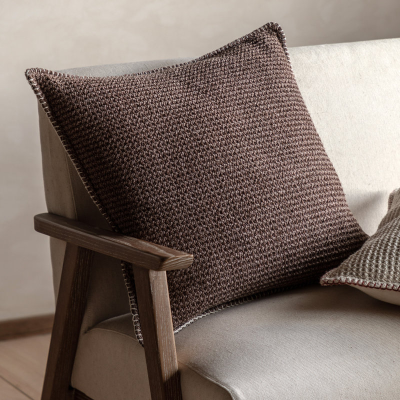 Square Cushion, Brown