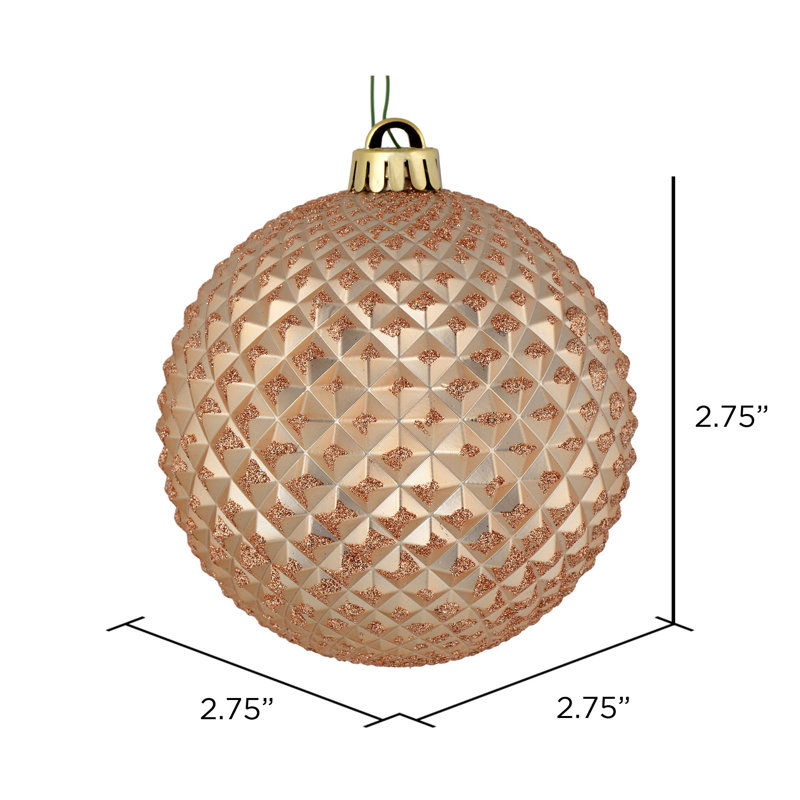 Ornement boule Durian Glitter, Café latté