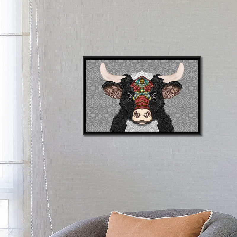 Billy, impression sur toile tendue, H 18 po x l 26 po x P 1,5 po, Toile avec cadre noir, Pas de tapis