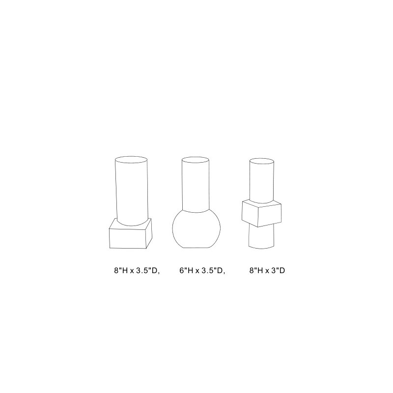 Deco Handmade Table Vase, White