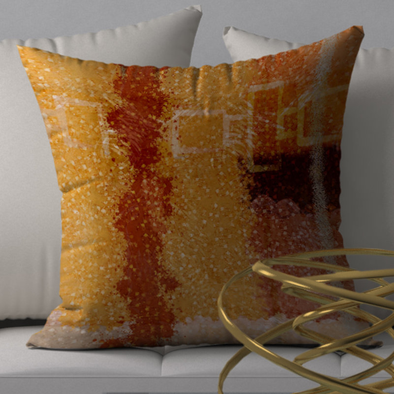 Housse de coussin carrée/insert, 18 po x 18 po