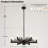 6-Light Dimmable Retro Metal Chandelier-385995376