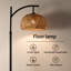 Lampe sur pied en bambou naturel