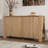 Buffet Cabinet With Storage, 4-Door Retro Wood Sideboard With Distressed Finish And Adjustable Shelves-504303763