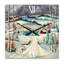 Horloge murale Snowy Road-917418604
