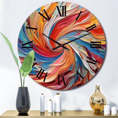 Kalashia - Abstract Spirals Wall Clock