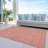  Machine Washable Indoor/Outdoor Chayden ACN1031 Brown Rug-936438652