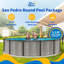 Ensemble de piscine murale hors-terre en acier de 52 po San Pedro-97921304