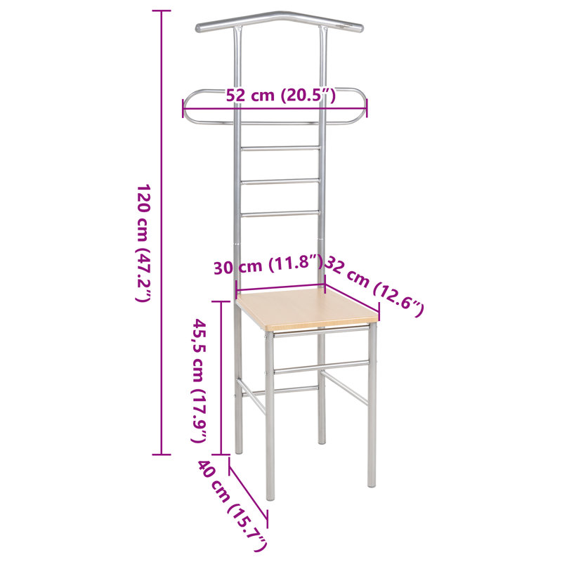 Metal Freestanding Valet Stand