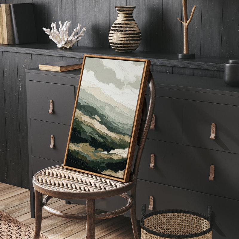 Art mural encadré, rétro, antique et classique pour chambre à coucher - 16 po x 24 po, H 24 po x l 16 po, Naturel