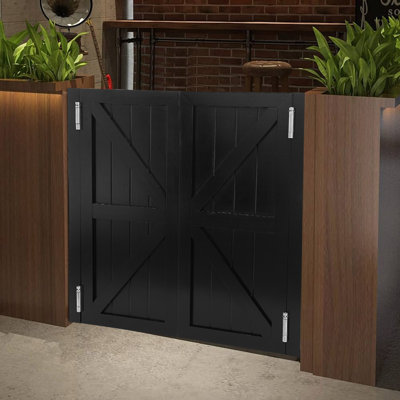 Porch Entrance Door Solid Wood Dual Partition Door