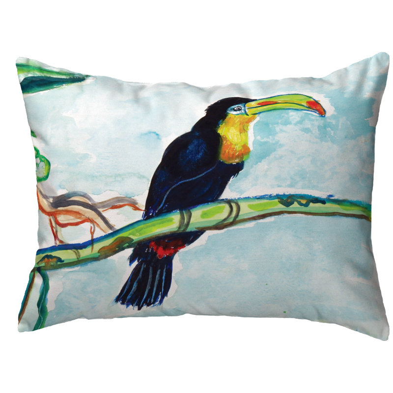  Coussin Toucan, H 11 po x l 14 po x P 5 po