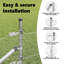 Hexagon Fence Galvanised Steel-2032633323-2032633313