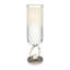 Vase décoratif en verre avec base en métal et en aluminium avec un design circulaire moderne-1520097859