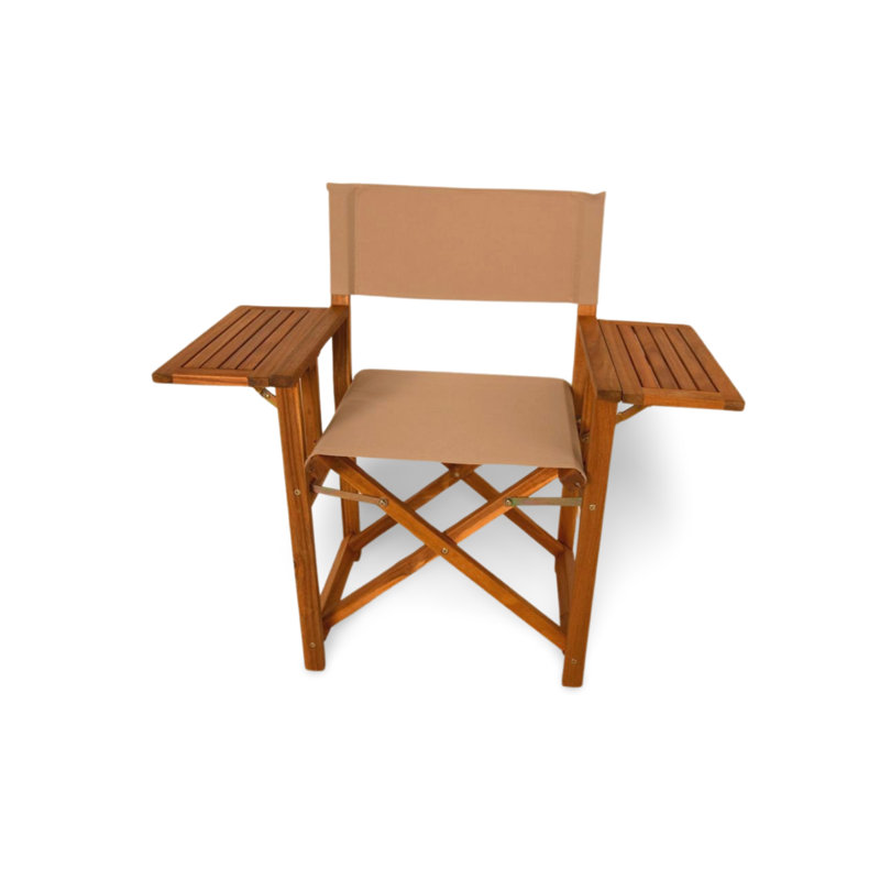 Chaise de réalisateur pliante avec tables d'appoint Pentheas