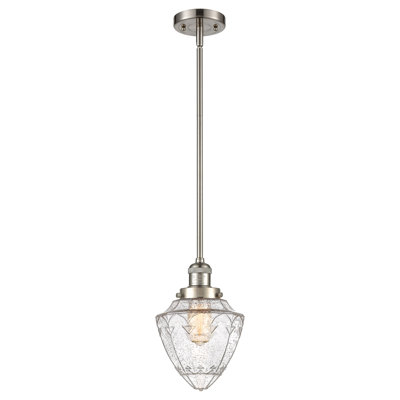 Franklin Restoration - Kymeshia - 1 Light 7" Stem Hung Mini Pendant - LED Bulb 