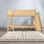 Lits modernes avec rangement, lit superposé en bois MDF pour enfants