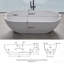 69 Inch Solid Surface Soaking Bathtub - Deep Soak Freestanding Tub-126318738