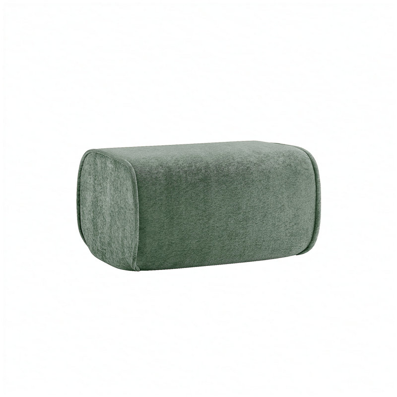 Harrison Ottoman Velvet- Green, Green