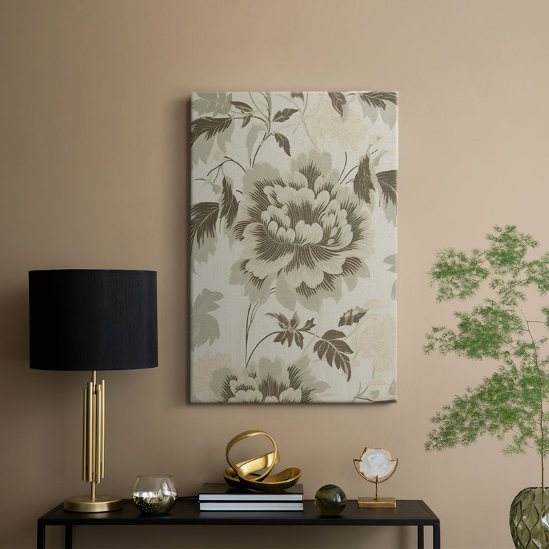 Reproduction florale rétro XXII - galerie Cavas sur mesure, H 18 po x l 12 po