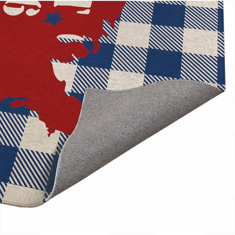 Tapis de porte EST 1776 EST, Rouge, L 48 po x L 72 po