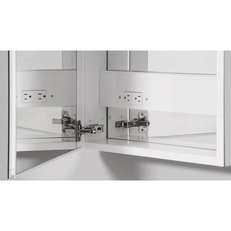 PLM24 Series Medicine Cabinet, White, Beveled