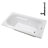 66'' x 34'' Acrylic Soaking Drop-In Bathtub, Drain Included-97544781