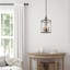 Lustre tambour 4 lumières unique