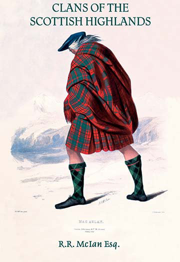 « clans des highlands écossais »-impression publicitaire, H 30 po x l 20 po x P 1,5 po