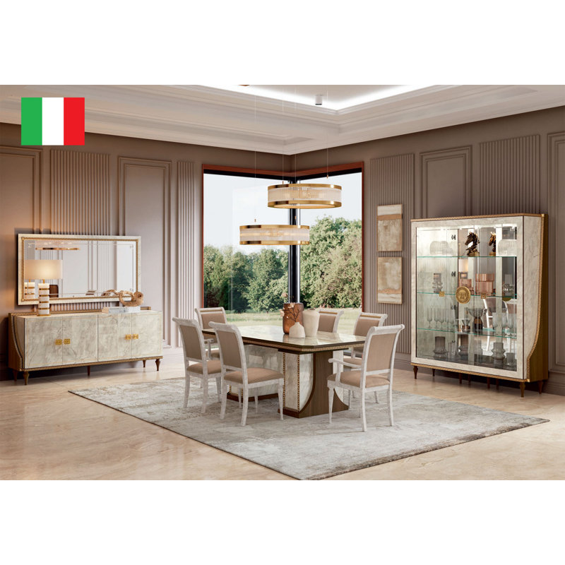 Vitrine de luxe à 3 portes avec rangement en verre