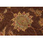 Tapis brun / beige en laine noué à la main à motif oriental 8 pi 8 po x 12 pi 1 po Bachisio