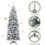 Sapin de Noël artificiel vert/blanc 6 '