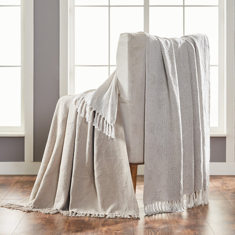 Throw Blanket, Feather Gray