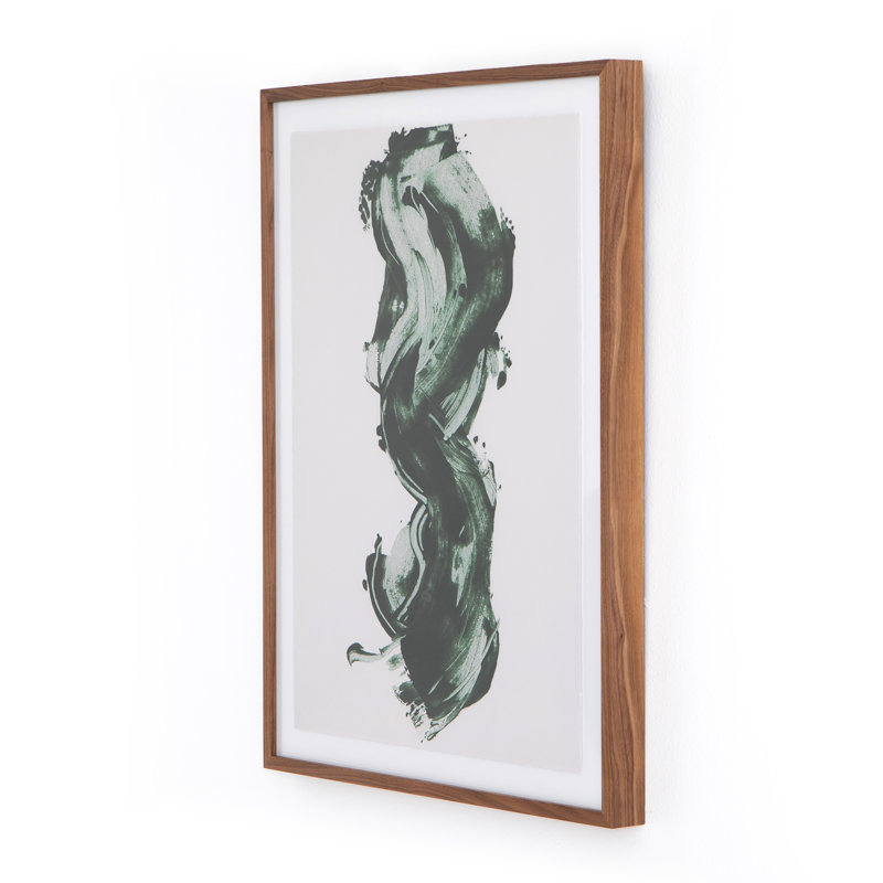 Green Stroke Print by Gold Rush Art Co., 32" H x 24" W