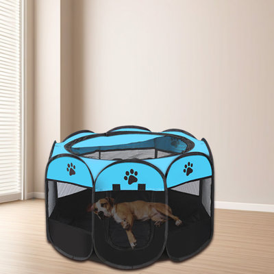 Parc pour animaux 22,8 po H pliable pour animaux avec fenêtre en filet