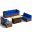 Ensemble de conversation de patio en osier avec coussins-1361813852-1361813853-1361813855